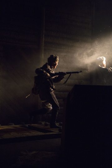 Lilla Teatern – Vinterkriget - here we go again – På bilden Linda Zilliacus – Foto © Henrik Schütt