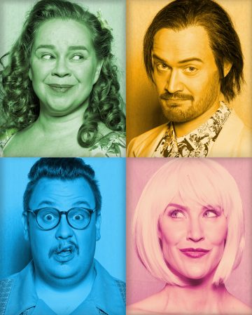 Helsingin Kaupunginteatteri – Tähtisadetta – Kuvassa Katja Küttner, Peter Ahlqvist, Mikko Penttilä, Vappu Nalbantoglu Kuvat Tuomo Manninen