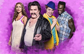 Helsingin Kaupunginteatteri – Jerusalem – Kuvassa Mitra Matouf, Santeri Kinnunen, Markus Järvenpää ja Betadi Mandunga – Kuva Otto-Ville Väätäinen