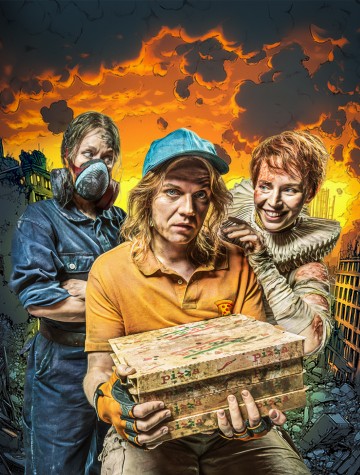 Helsingin Kaupunginteatteri – Uusi Eden – Kuvassa Tiina Peltonen, Miiko Toiviainen, Anna-Sofia Tuominen – Kuva Otto-Ville Väätäinen