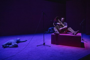 Helsingin Kaupunginteatteri – DREAMER – Kuvassa Aksinja Lommi, Justus Pienmunne – Kuva Kai Kuusisto